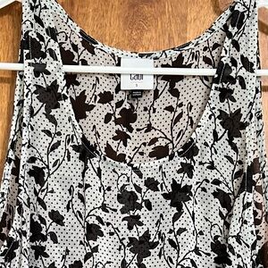 Cabi sheer floral tank